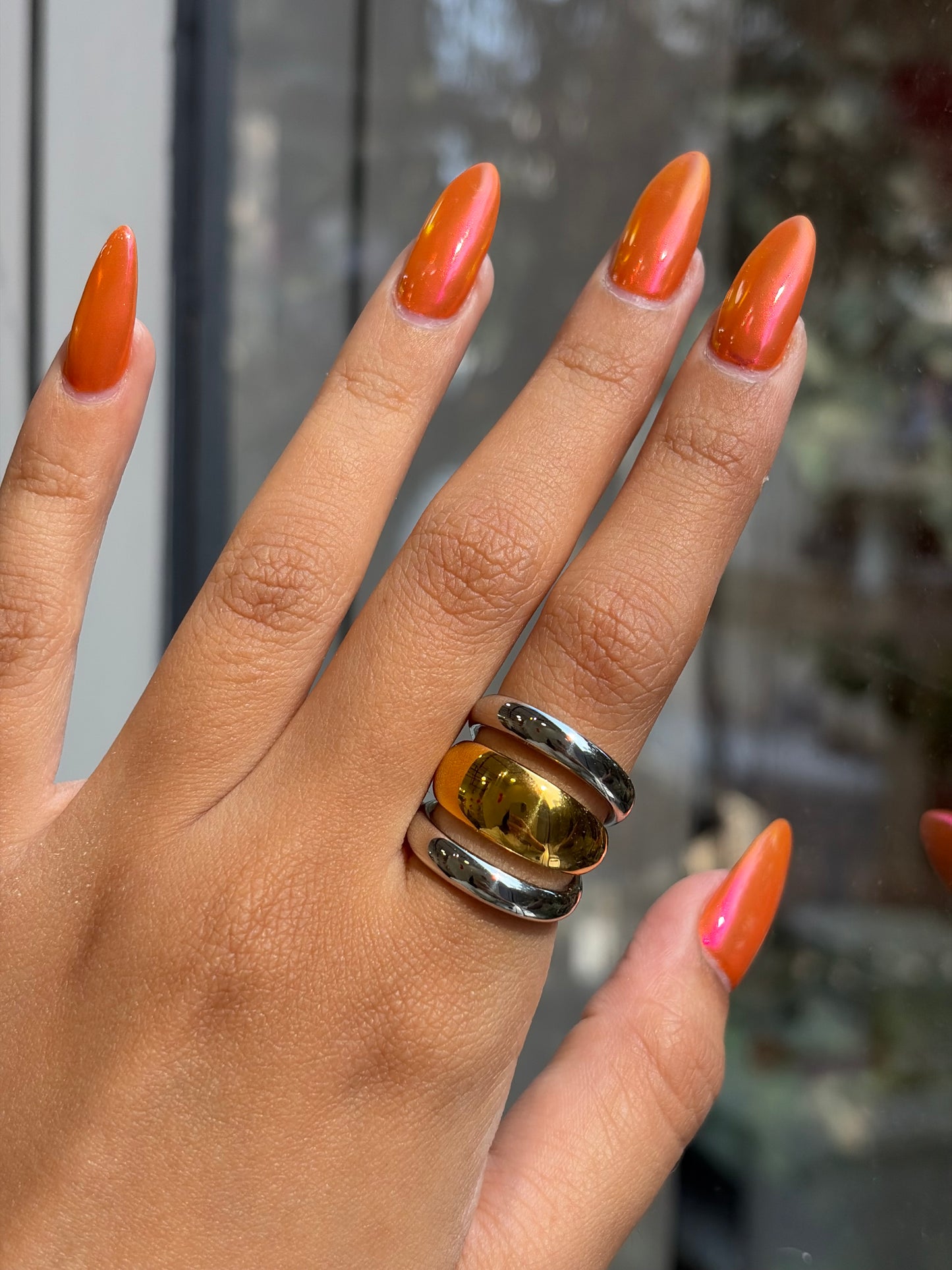 Mix Metal Ring ✨ (Adjustable)